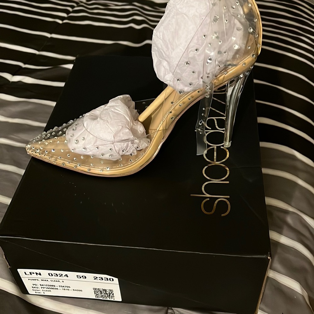 Mika pumps clear Shoedazzle.